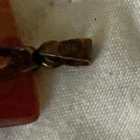 Vintage Brown Agate Pendant - Picture 5 of 8